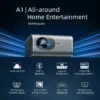 AUN A1 Android Projector Full HD 1920x1080 LED Cinema Home Theater 200inch 4K Video Projector Beamer Bluetooth WIFI MINI Smart TV