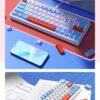 ZIFRIEND ZA63 PRO Mechanical Keyboard - 63 Keys, Hot-Swappable, RGB Backlit, Wired/Wireless 3 Mode Gaming Keyboard - Image 9