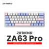 ZIFRIEND ZA63 PRO Mechanical Keyboard - 63 Keys, Hot-Swappable, RGB Backlit, Wired/Wireless 3 Mode Gaming Keyboard - Image 7