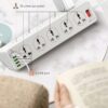 ype C USB Port | 10 Power Strip with 32w PD QC USB C Fast Charging Port | Multi Port Extension with Slope Design and USB Charging - Image 6