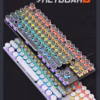 JEQANG JK-939 87-Key RGB Backlit Punk Mechanical Keyboard USB Interface New Laptop/Desktop Gaming Keyboard in Tablet Style - Image 3