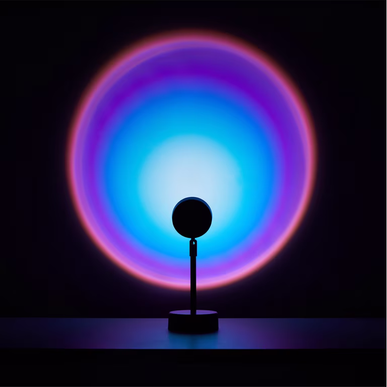 Aesthetic Sunset Projection Lamp Adjustable Color Changing & Fade Mode Golden Hour Light - Image 2